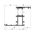 Telaio Z aletta 40mm R72C686