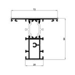 Traverso piccolo con portaviti R72C721