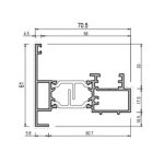 Riporto centrale doppia battuta 665038