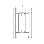 Zoccolo con viti anta piana 665055