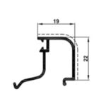 Fermavetro 19 mm tondo 800303